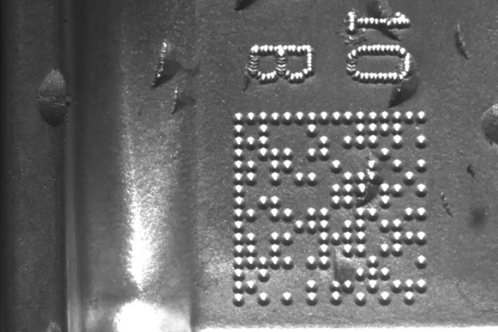 Marcado y relectura de Datamatrix en piezas de motor a alta temperatura